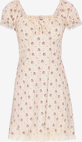 MYMO Jurk in Geel: voorkant