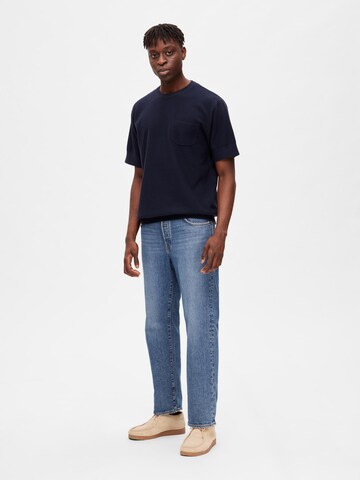 Pull-over 'REES' SELECTED HOMME en bleu