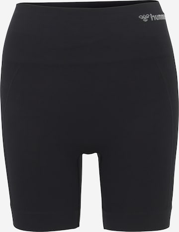 Hummel Skinny Sportbroek 'Tif' in Grijs: voorkant