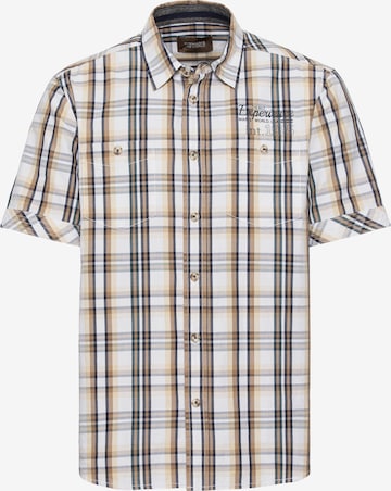 Man's World Regular fit Button Up Shirt in Beige: front