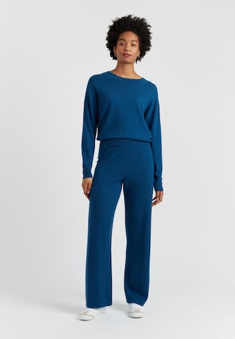 Chinti & Parker Wide Leg Bukser 'Basics' i blå