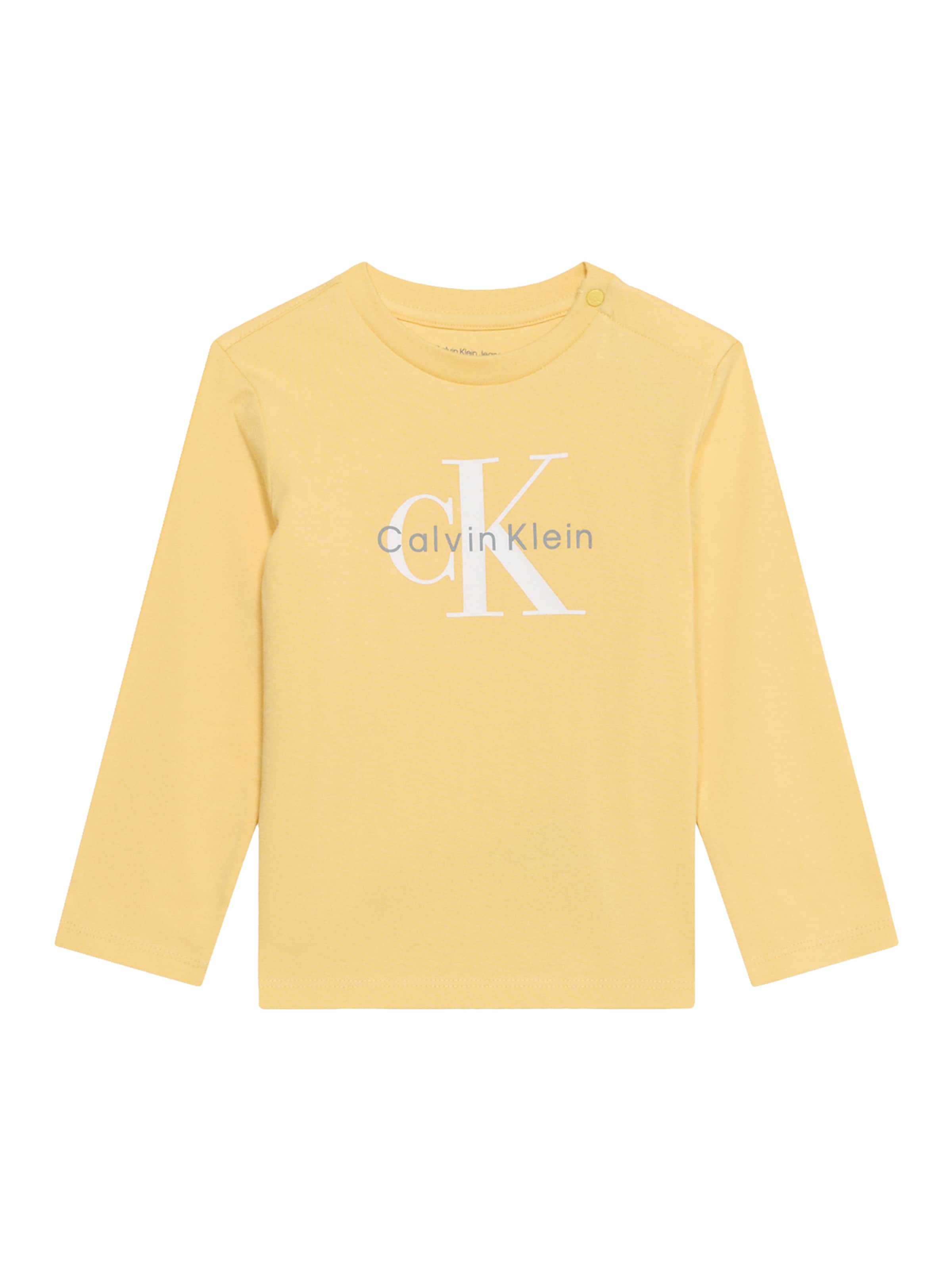 Calvin Klein Jeans Μπλουζάκι σε κίτρινο: μπροστά