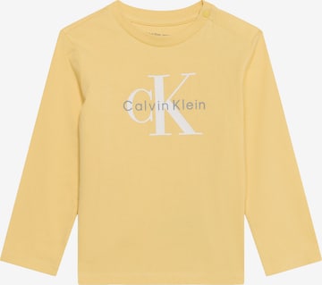 Calvin Klein Jeans Tričko – žlutá: přední strana