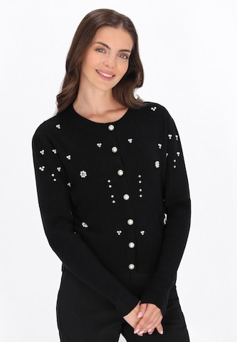 usha BLACK LABEL - Cárdigan en negro: frente