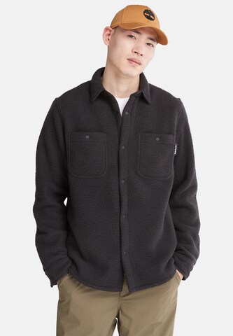 TIMBERLAND Fleece jas in Zwart: voorkant