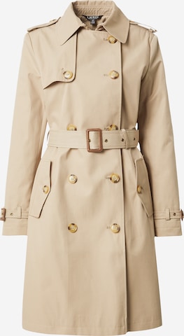 Manteau mi-saison Lauren Ralph Lauren en beige : devant