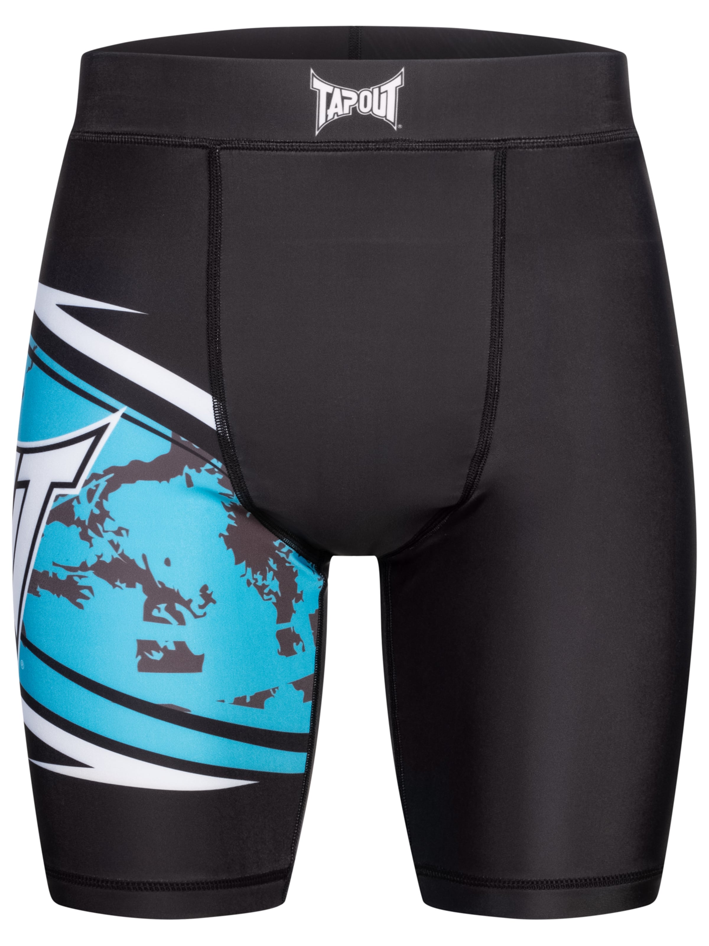 Tapout Slimfit Λειτουργικό παντελόνι 'Rendall' σε μαύρο: μπροστά