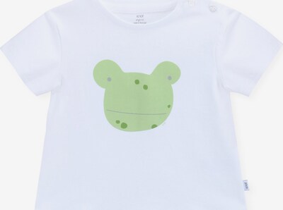 KNOT T-Shirt  'Frogfruit' in grau / apfel / dunkelgrün / weiß, Produktansicht