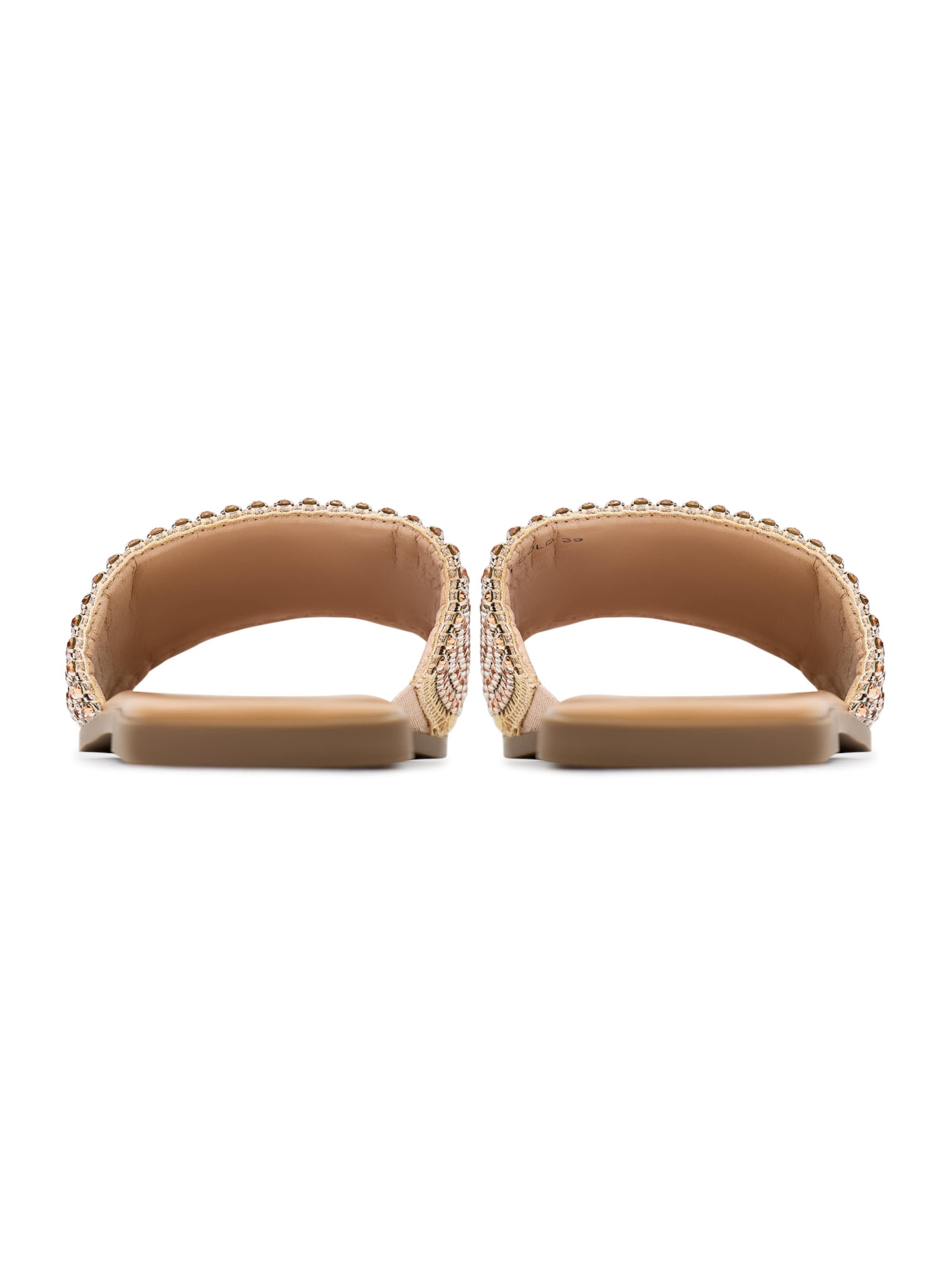 CESARE GASPARI Mules in Gold