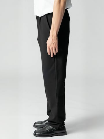 TEESHOPPEN - regular Pantalón ' Wide ' en negro