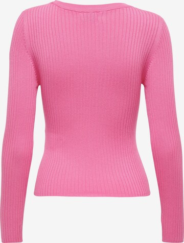 JDY Sweater 'PLUM' in Pink