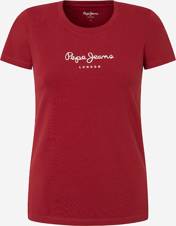 Tricou 'New Virginia' de la Pepe Jeans pe roșu: față