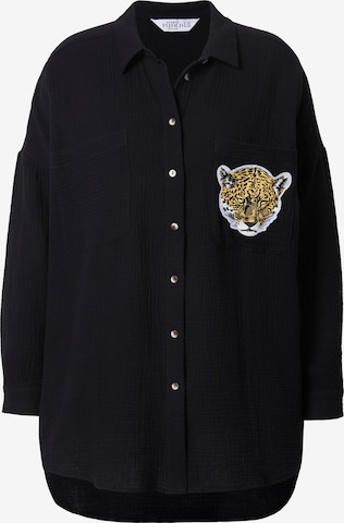 Studio Untold Blouse in Zwart: voorkant