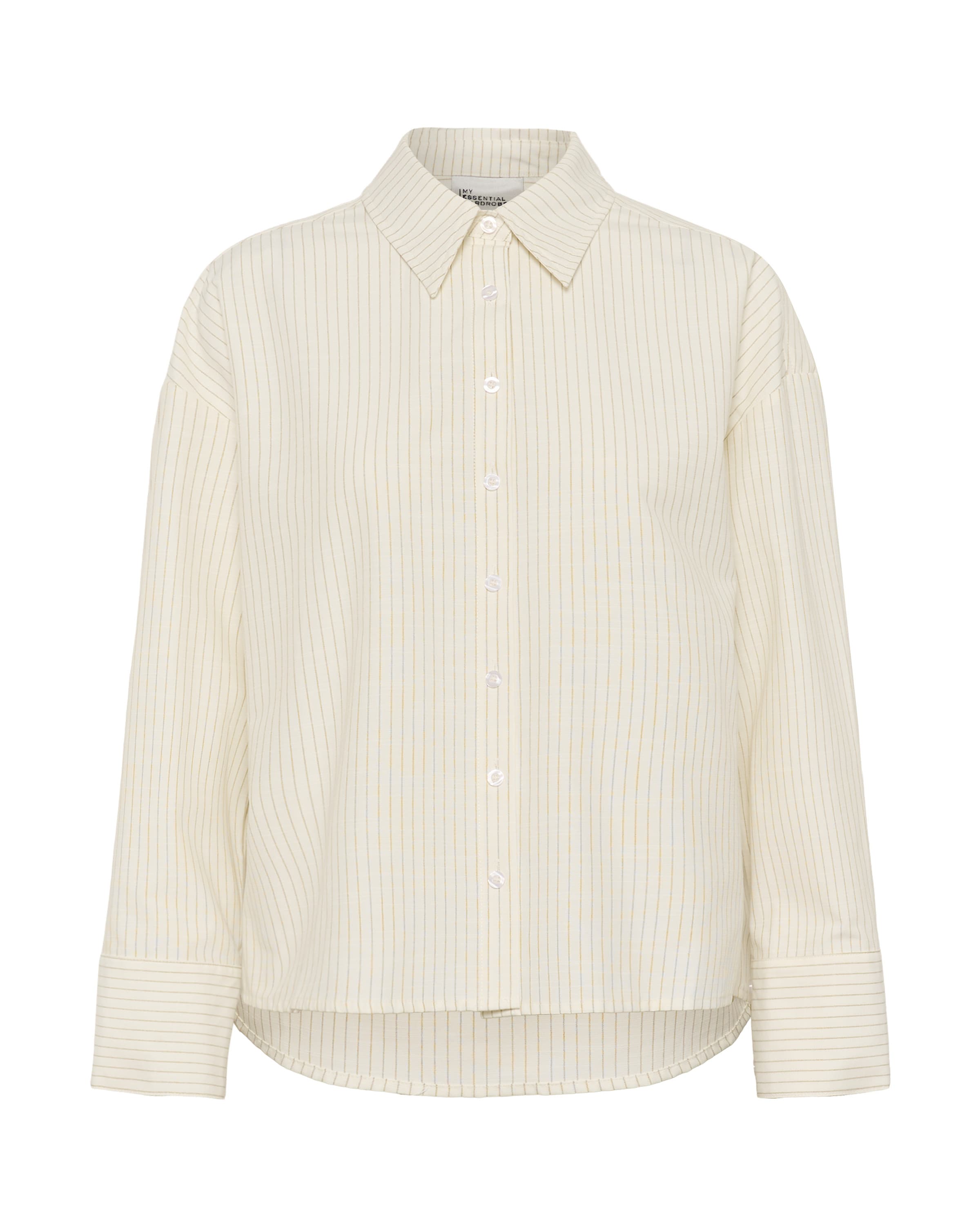 My Essential Wardrobe Bluse 'MWLennie' i gul / hvid, Produktvisning