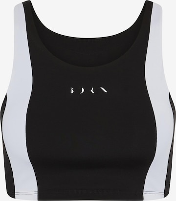 Born Living Yoga Top 'Bindi' in Schwarz: Vorderseite