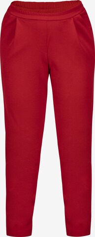 Karko Slim fit Pleat-Front Pants 'ERYKA' in Red: front