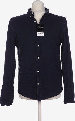 Pull&Bear Button Up Shirt in M in Blue: front
