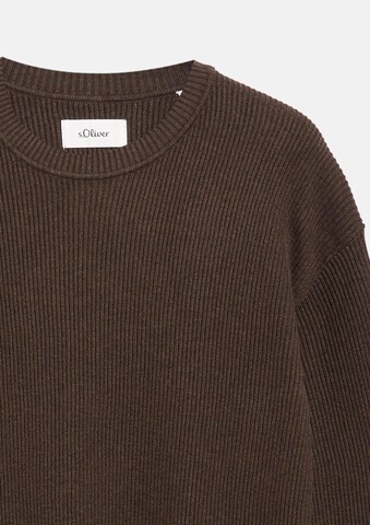 s.Oliver Pullover in Braun: Vorderseite