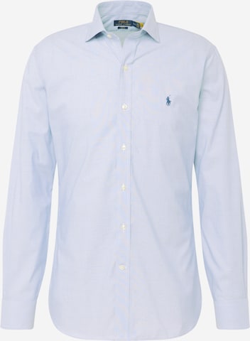 Polo Ralph Lauren - Ajuste estrecho Camisa en azul: frente