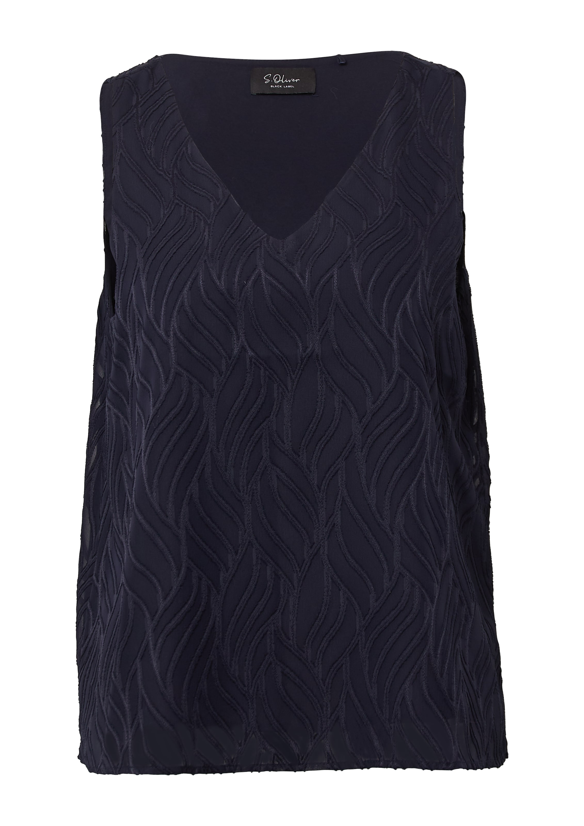 s.Oliver BLACK LABEL Bluse in Blau: Vorderseite