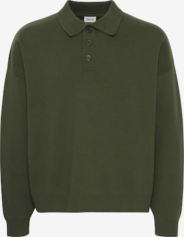 !Solid Trui 'Nahim' in Groen: voorkant