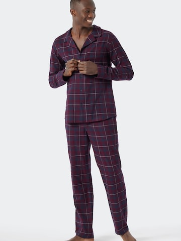 SCHIESSER Long Pajamas in Red