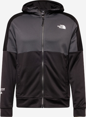 THE NORTH FACE Athletic fleece jacket in Black: front