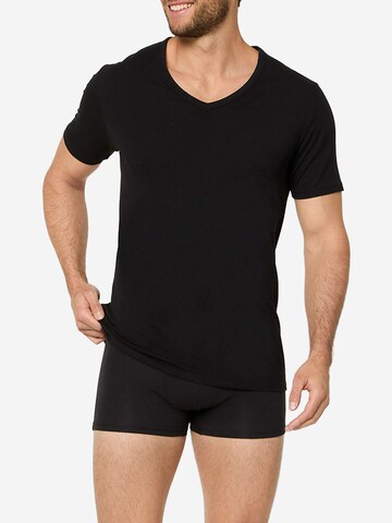 Nur Der Shirt ' Cotton Active ' in Black: front