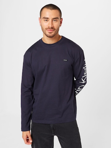 Calvin Klein Tričko 'HERO' – modrá: přední strana