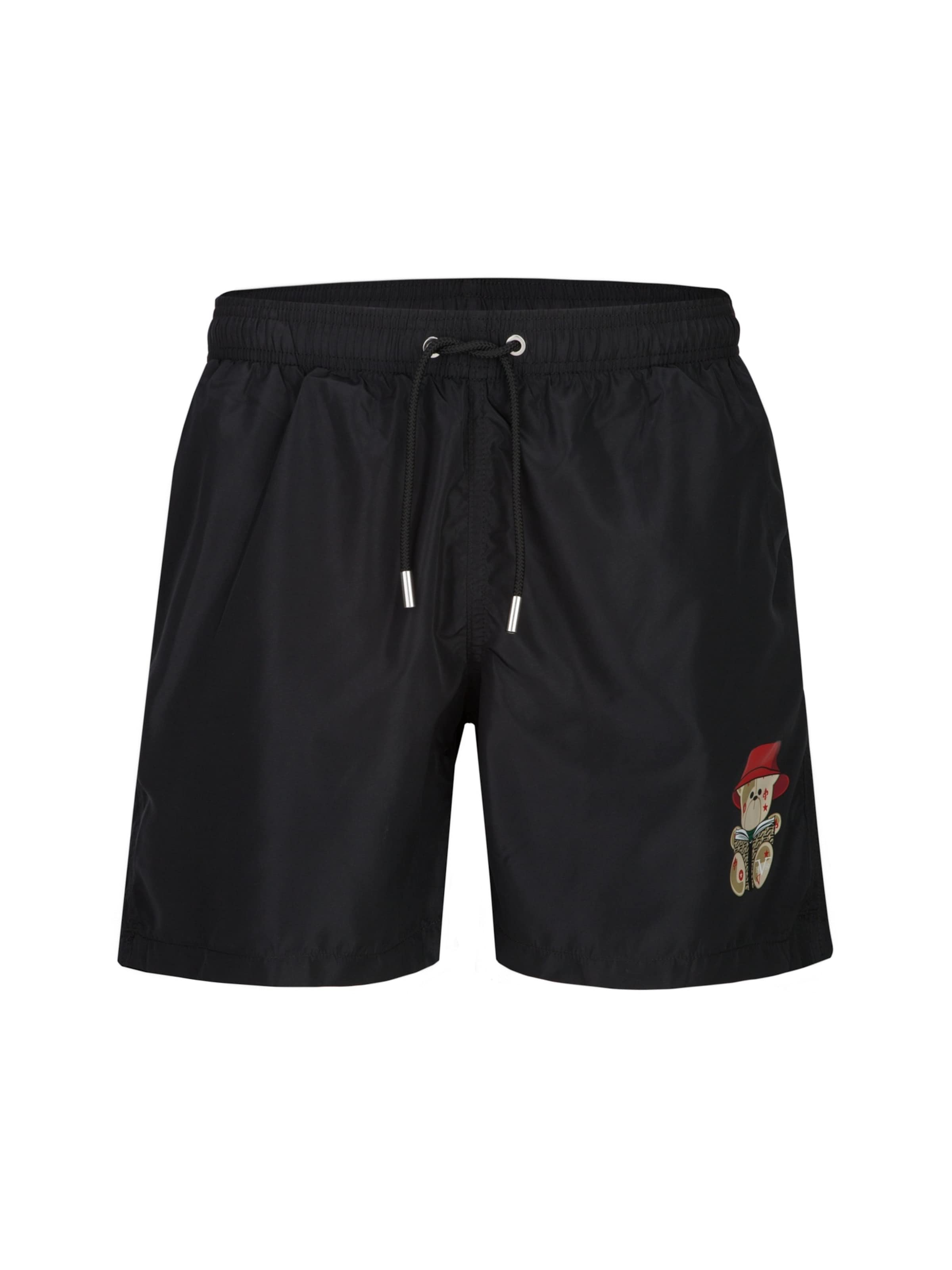 19V69 ITALIA Badeshorts 'Siro Bucket' in Schwarz: Vorderseite