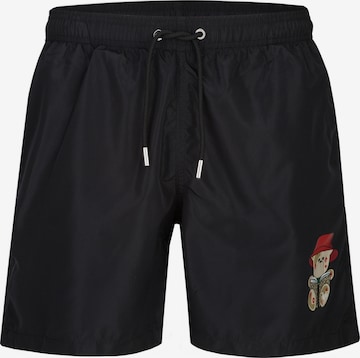 19V69 ITALIA Badeshorts 'Siro Bucket' in Schwarz: Vorderseite