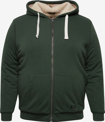 Blend Big Zip-Up Hoodie '20715782' in Green: front