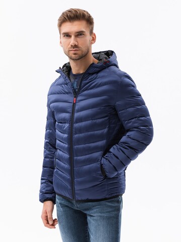 Ombre Between-Season Jacket 'C368' in Blue: front