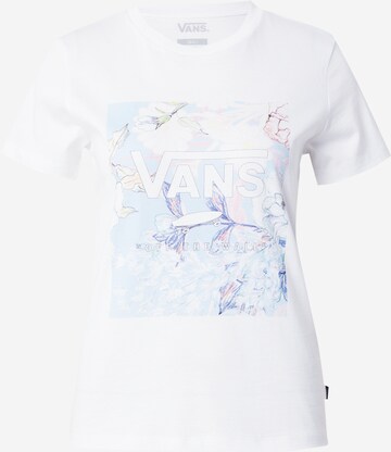 T-shirt 'WILD BOUQUET' VANS en blanc : devant