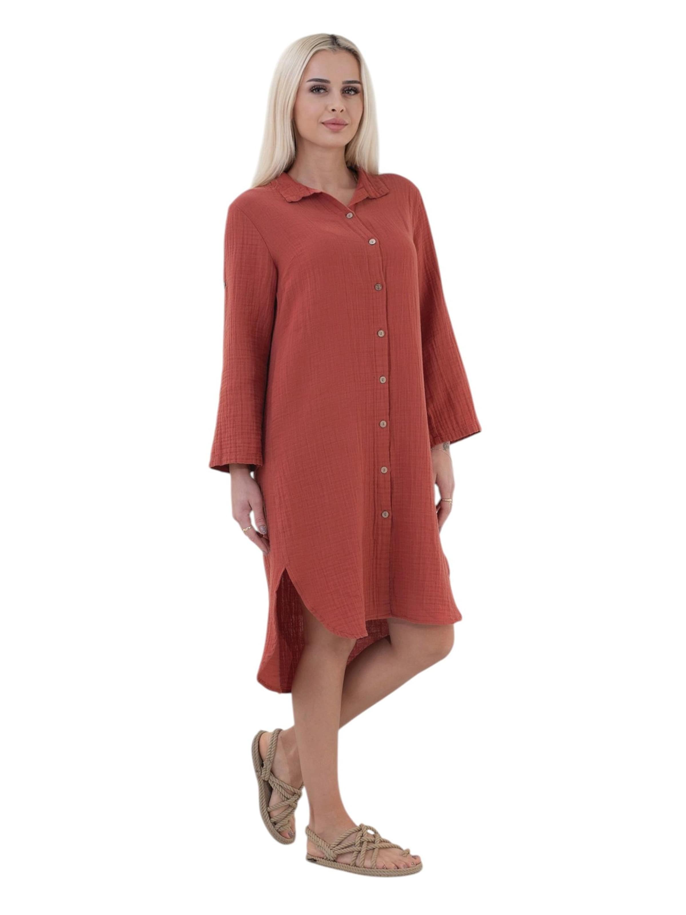 WENOR Shirt dress 'NURYA' in Red