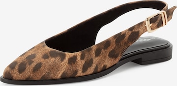 Tamaris Балетки с ремешком в Коричневый: спереди