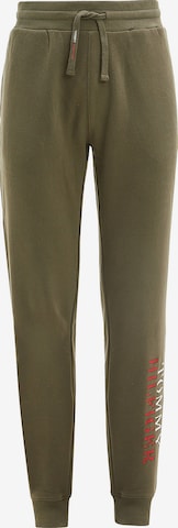 Tommy Hilfiger Underwear Zúžený Kalhoty – zelená: přední strana