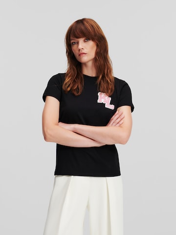 Karl Lagerfeld Shirt in Zwart: voorkant