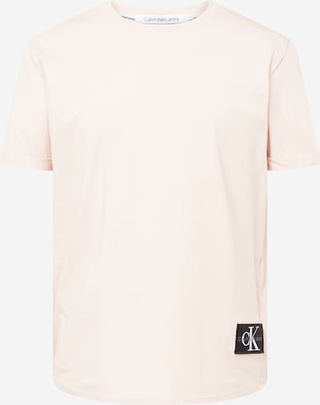 T-Shirt Calvin Klein Jeans en rose : devant