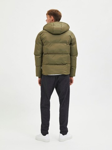 SELECTED HOMME Winter Jacket in Green