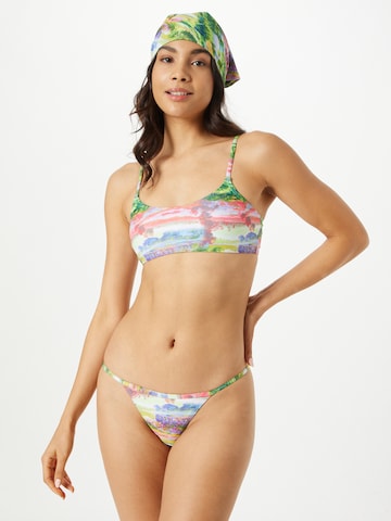 Nasty Gal Bustier Bikini in Gemengde kleuren: voorkant