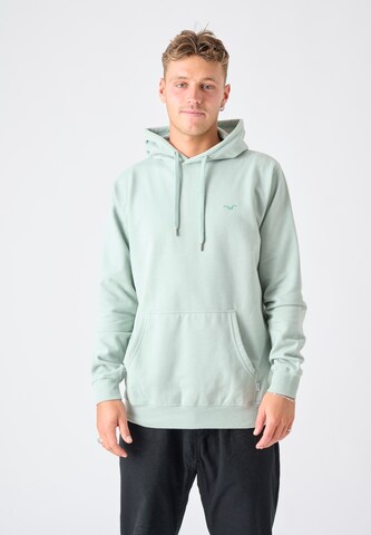 Cleptomanicx Hoodie 'Ligull' in Grün: Vorderseite