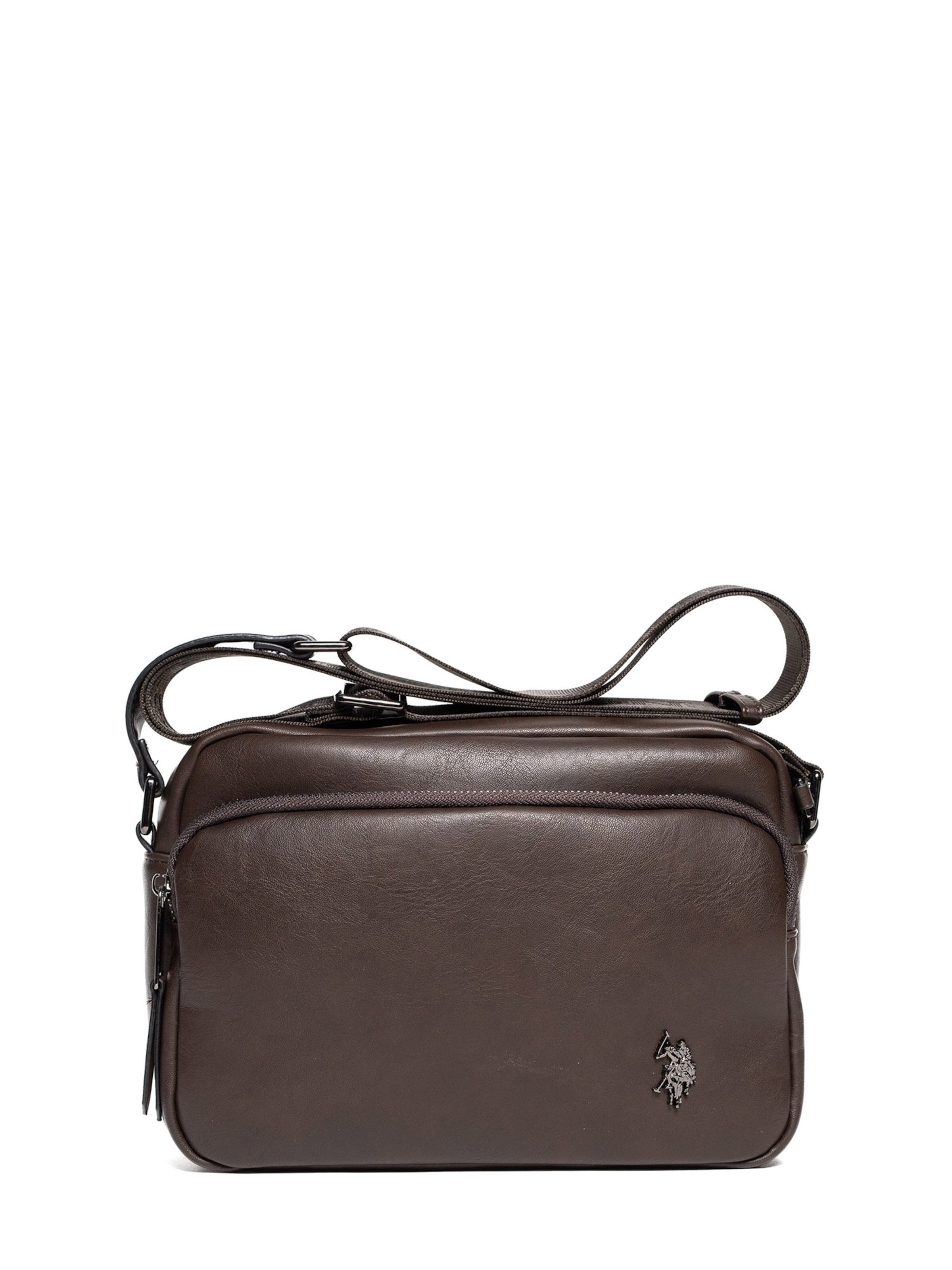 Borsa a tracolla di U.S. POLO ASSN. in marrone: frontale