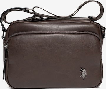 Borsa a tracolla di U.S. POLO ASSN. in marrone: frontale