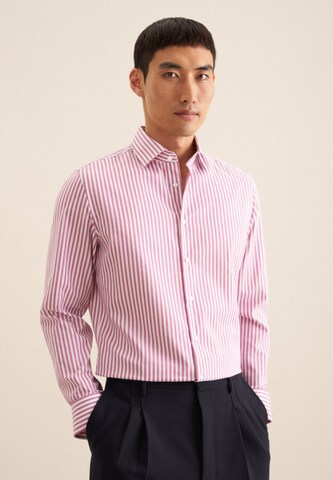 SEIDENSTICKER Regular fit Business shirt in Pink: front