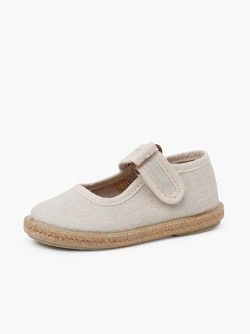 Ballerines Pisamonas en beige : devant