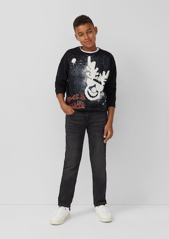 s.Oliver Sweatshirt in Schwarz: Vorderseite
