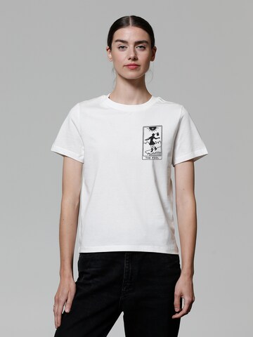 T-shirt 'Tarot The Fool' Watapparel en blanc : devant