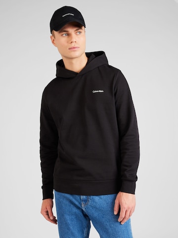 Calvin Klein Sweatshirt 'Angled' in Schwarz: predná strana