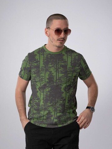 PANTONECLO Shirt 'Pantoneclo Men’s Crew Neck Short Sleeve T-Shirt' in Groen